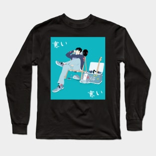 Aestetic ilustration boy Long Sleeve T-Shirt